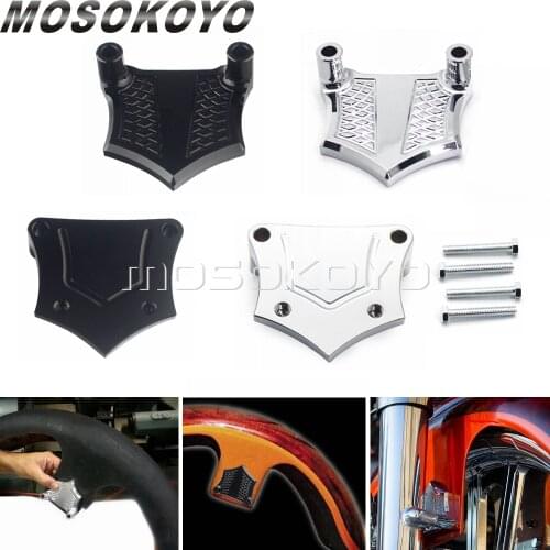 1.25" Front Fender Mudguard Brackets Spacers For 21" Harley 5.50" Fender Touring Electra Street Road Glide Road King 1984-2013