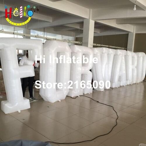 2 m high giant inflatable letters, inflatable alphabet inflatable number banner for advertising