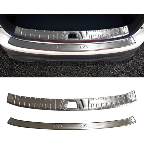 Hivotd For Nissan qashqai j11 Dualis 2019 Rear Bumper Protector Cover Panel trim Chromium Styling Stainless Steel Accessories