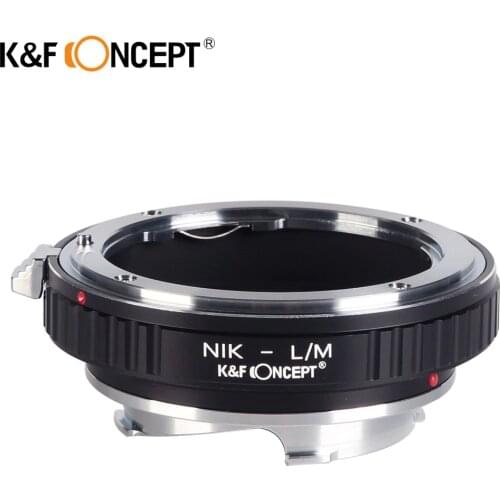 K&F CONCEPT for Nikon-L/M Camera Lens Adapter Ring of Brass&Aluminum fit For Nikon AI Lens To for Leica M Mount Camera Body