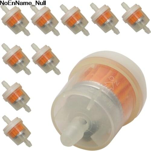 NoEnName_Null10x 4/25'' 4mm Hose Motorcycle Scooter Gasoline Filter Clear Inline Gas Fuel New