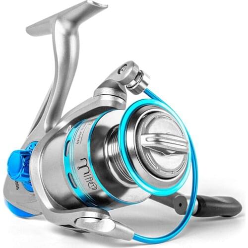 Spinning Reel 12BB+1 Stainless Steel Fishing Reel Metal Coil Spool Molinete Fishing Reel Spinning Metal Ice Jigging Fishing Reel