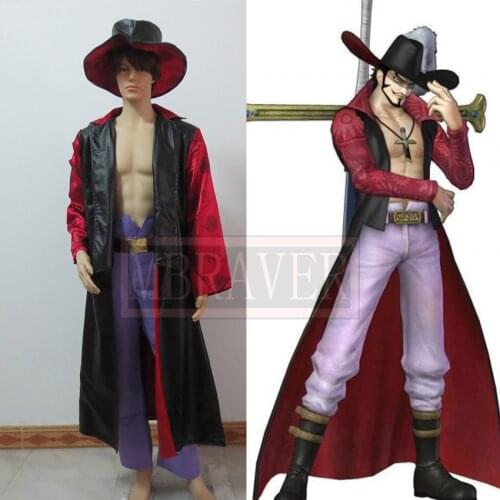 One Piece Dracule Mihawk Cosplay costume Anime custom any size