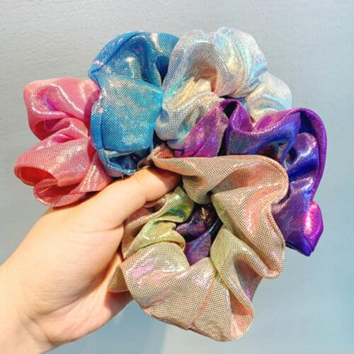 Colorful Elastic Hair Rope Soft Scrunchies Tie-dye Hair Ring Band Elastic Hair Bands Rope Ties Women Girl Hair Accessories