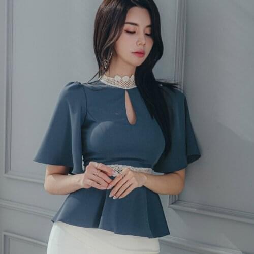 MingJieBiHuo Short Sleeve Blouses