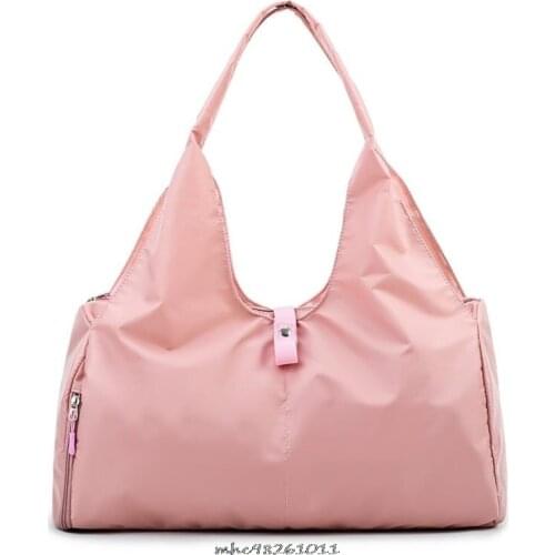 Fashion Large Travel Bag Women Cabin Tote Bag Handbag Oxford cloth Waterproof Shoulder Luggage Bag Women Gym Bag Female free