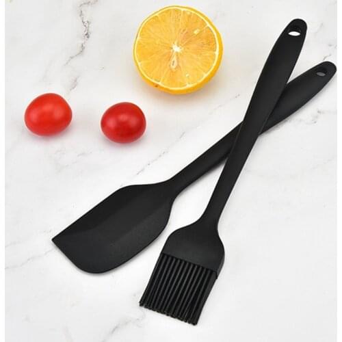 Silicone Cooking Utensil Set 5 PCS Non-stick Heat Resistance Kitchen Utensil Tools with Spatulas Egg Whisk and Brush Set