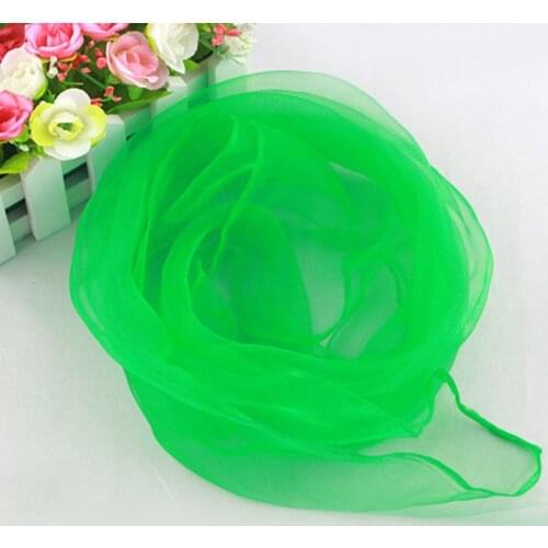 12Pcs Women Girl Square Juggling Chiffon Dance Scarves Magic Tricks Performance Props Kindergarten Candy Color Movement Kerchief