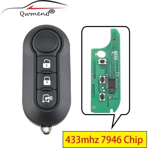 For Fiat Key 433mhz 7946 Chip Remote Car Key for Fiat 500L MPV Ducato for Citroen Jumper for Peugeot Boxer Dehilp or Marelli BSI