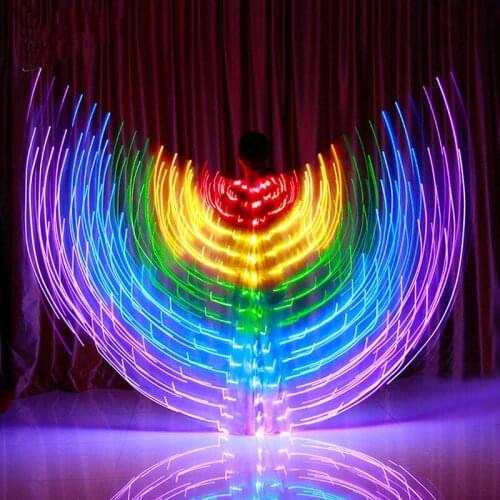 Performance Prop Women Dancewear Girls LED Wings Light Up Wings Belly Dance Wing Costume Accessories