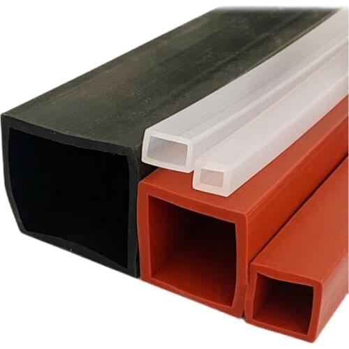Silicone square tube sleeve high temperature resistant package profile hollow square tube silicone square sealing strip