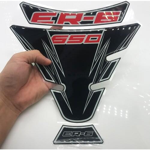 For Kawasaki ER6 FN650 EX650 2006-2014 3D Reflective Three-Dimensional Protective Sticker Decal Tank Pad Protector Decal