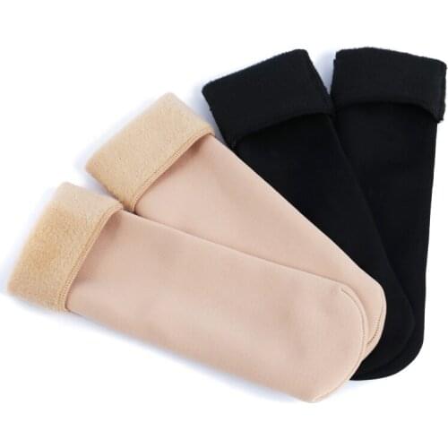 Winter Warmer Women Thicken Thermal Wool Cashmere Snow Socks Seamless Velvet Boots Floor Sleeping Socks High Elasticity