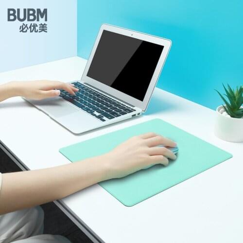 BUBM Universal Anti-Slip Leather Mouse Pad For Gaming Mice Keyboard Mat Comfortable Home Office Laptop Cushion