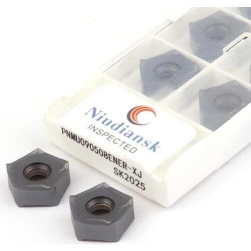 10Pcs PNMU090508ENER-XJ SK2025 SK4025 Cemented Carbide Inserts For CNC Machine Tools And Lathes Milling Cutter Pentagonal Type