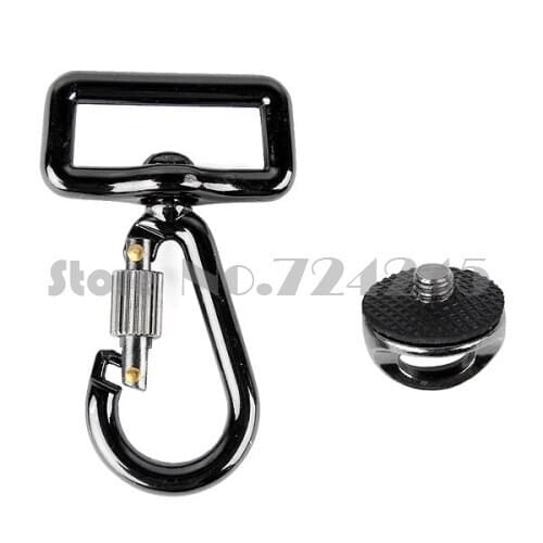 1/4" Screw Connecting Adapter+1/4"Connecting Hook For shoulder Quick sling strap Camera Bag or Neck Strap Belt