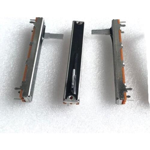 100PCS /LOT Single potentiometer B50K 60MM Straight Slide Potentiometer handle 15MM