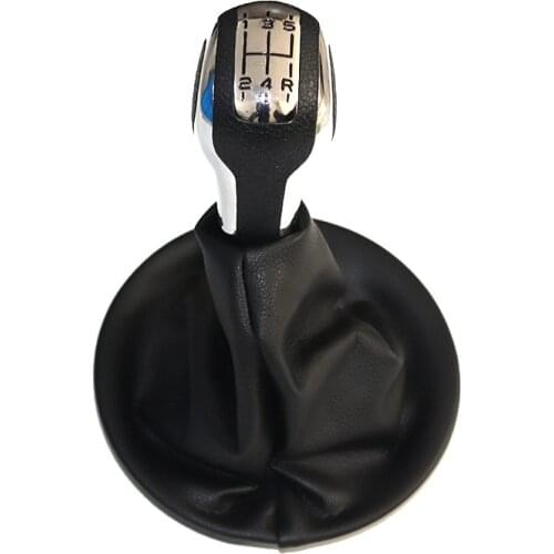 5 Speed Chrome Manual Gear Shift Knob Shifter Lever Handle Stick For Citroen Berlingo III MK3 For Peugeot Partner