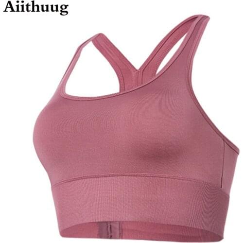 Aiithuug Womens Wirefree Bra Bounce Control Adjustable High Impact Maximum Support Shock Control Sports Bras Support Sports Bra