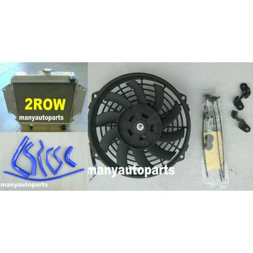 FOR SUZUKI SIERRA 1.0 1.3 SJ410/413 1981-1996 MT Aluminum radiator + blue hose + fan 82 83 84 85 86
