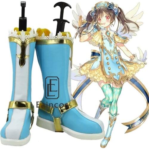 Anime Lovelive! SR Nico Yazawa Awaken Angel Boots Cosplay Christmas Party Shoes Custom Made