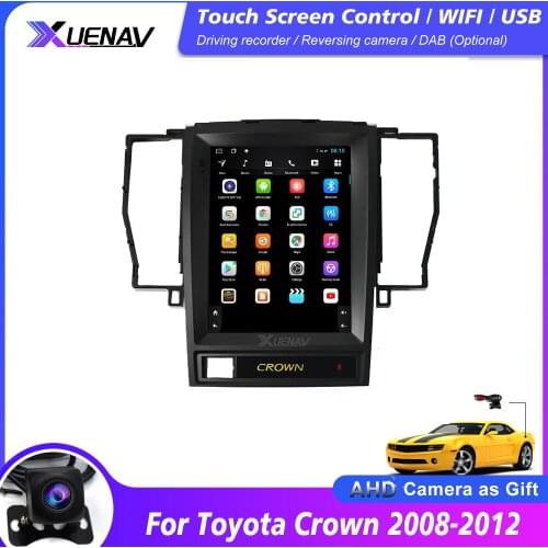 Car Radio DVD Player For Toyota Crown 2008 2009 2010 2011 2012 GPS Navigation Vertical Screen Autoradi Tape recorder