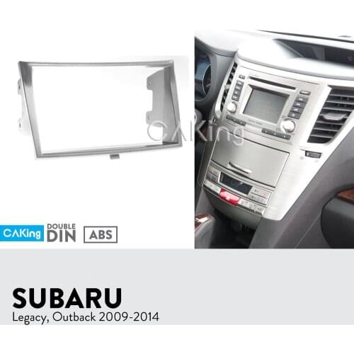 Car Fascia Radio Panel for SUBARU Legacy, Outback 2009-2014 Dash Kit Install Mount Facia Plate Bezel Console Adapter Trim Cover