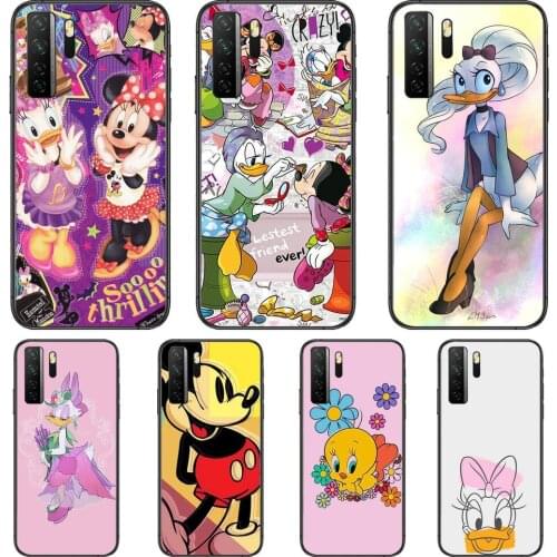 Mickey Friends Black Soft Cover The Pooh For Huawei Nova 8 7 6 SE 5T 7i 5i 5Z 5 4 4E 3 3i 3E 2i Pro Phone Case cases