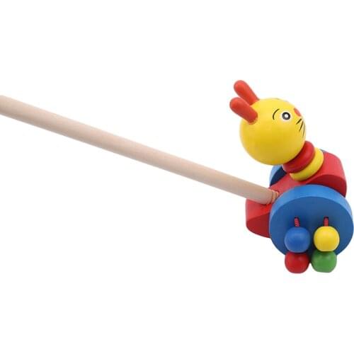 Wooden Cute Cartoon Animals Car Toys For Children Baby Trolley Cart Wooden Pushing Popular Toy Kid High-quality Educational Toys