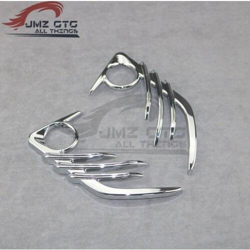 For HONDA Goldwing GL1800 & F6B 2006-2017 ABS Plastic Chrome Motorbike Front sand board decorative cover