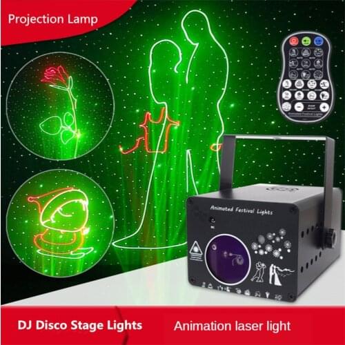 3D Laser Projection Light Rgb Colorful Dmx 512 Scanner Projector Party Xmas Dj Disco Show Lights Music Equipment Dance Floor LED