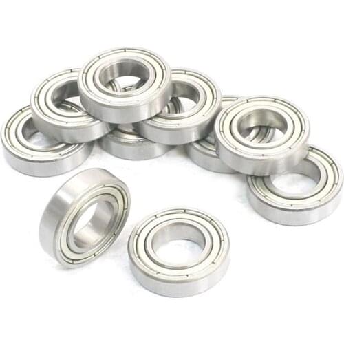 LGFM-10 Pcs 12mm x 24mm x 6mm Sealed Deep Groove Radial Ball Bearings 6901Z