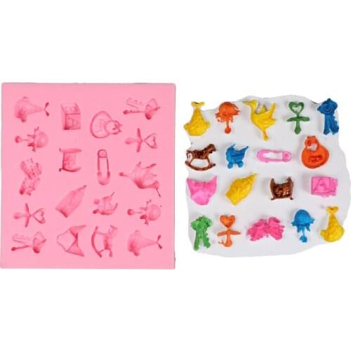Cartoon Animal Shape Cute Cat Dog Liquid DIY Cake Decorating Tools Kitchen Baking Mold Sugar Craft Fondant Cake Silicone Mold