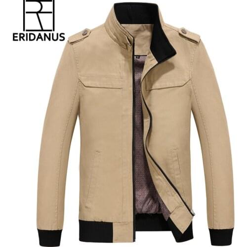 Autumn Winter New Arrival Mens Fashion Design Jackets 2016 Solid Color Stand Collar Casual High Quality Clothing M365