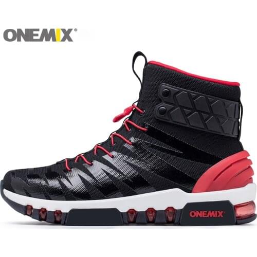 ONEMIX men boots running shoes for women sneakers high top boots for outdoor walking running trekking sneaker big size