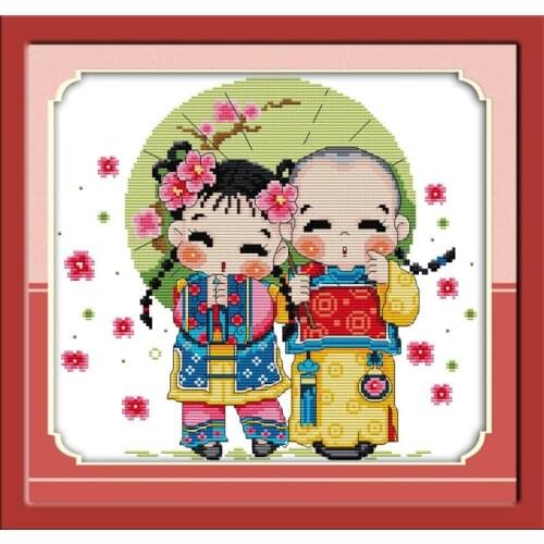 Joy Sunday A Plum Blossom Umbrella Counted Cross Stitch Kit11&14CT Cross Stitch Wholesale Cross-stitch Kit Embroidery Needlework