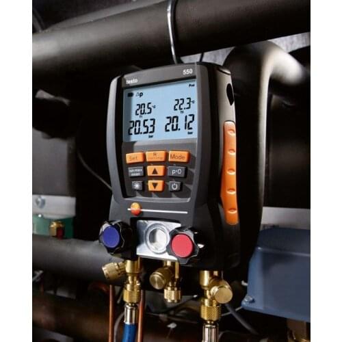 Germany German testo 550-2 sets of electronic manifold instrument pressure gauge, pipe and air conditioning special pressure gau