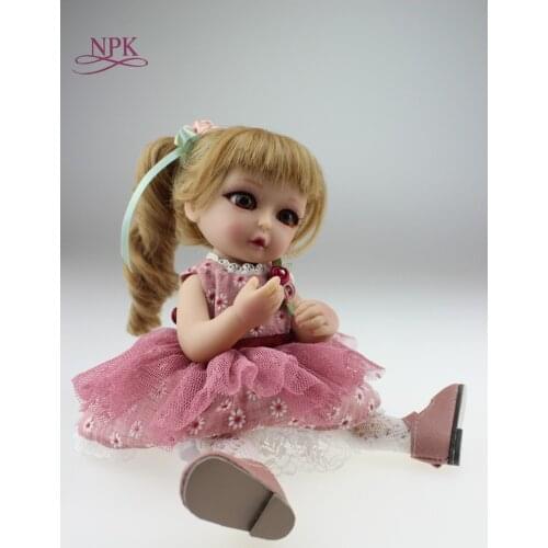 NPK Handmade cute fairy doll mini stunning doll with joints valentines gift