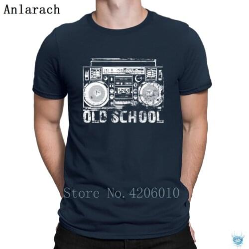 Old School Lasonic Boombox Art T-Shirts Loose New Unique Designing Mens Tshirt Short Sleeve Summer Style Anlarach Websites