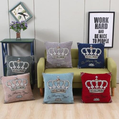 Living Sofa Cushion Pillowcase Modern Simple Kids Room Office Back Chair Home Pillow Decor Chenille Fabric 45x45cm Free Shipping