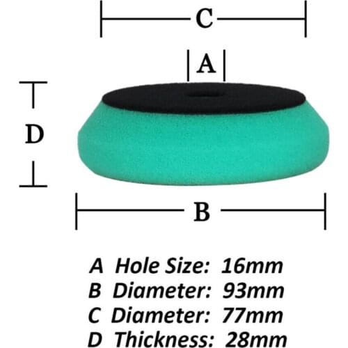 Polishing Buffing Pad 6pcs 3Inch Polishing Buffing Pads For Car Paint Sponge Kit Set Waxing Furniture Grinding Reduction Glazing