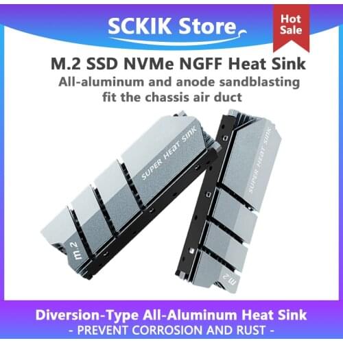 1Set M.2 SSD NVMe Heat Sink Aluminum Heatsink with Thermal Pad for M2 2280