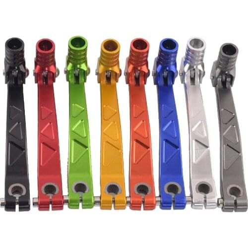 Motorcycle CNC Aluminum Folding Gear Shift Lever Fit Kayo Apollo Bosuer 110/125/140/150/160/250cc Dirt Bike Pit Bikes Gear Lever