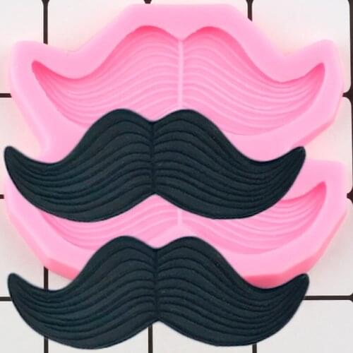 Moustache Shape Silicone Mold Fondant Cake Molds DIY Cupcake Topper Wedding Cake Decorating Tools Candy Chocolate Gumpaste Mould