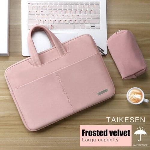 Laptop Bag 13.3 15.6 14 inch Waterproof Notebook Bag Sleeve For Macbook Air Pro 13 15 Computer Shoulder Handbag Briefcase Bag