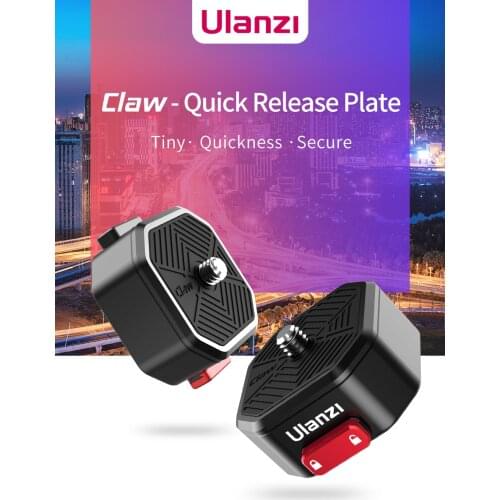 Ulanzi Claw Quick Release Plate Clamp Quick Instal System DSLR Gopro Action Camera Clamp Quick Switch Kit