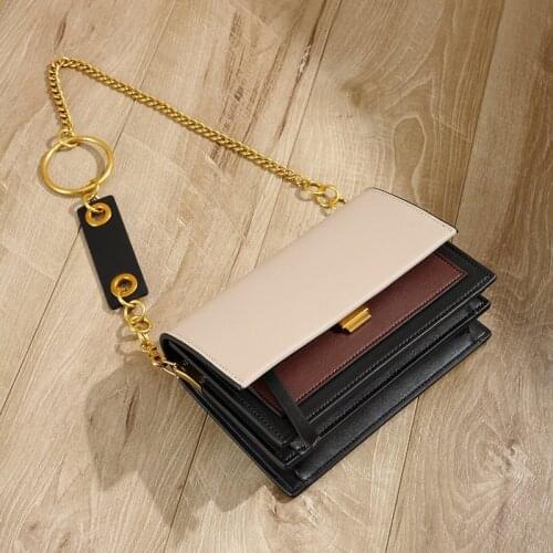 Womens bags 2021 new PU leather chain small square bag fashion all-match single shoulder messenger bag