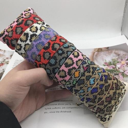 BLUESTAR 2021 Fashion Jewelry MIYUKI Jewellery Leopard Grain Bracelets Handmade Women Woven Loom Bead Tassel