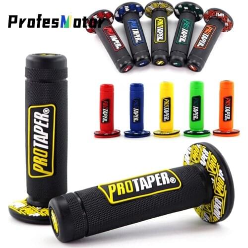 10 Colors Option Handle Grip Protaper Motorcycle Protaper Dirt Pit Bike Motocross 7/8" Rubber Gel Hand Grips Brake Hands WG-117N
