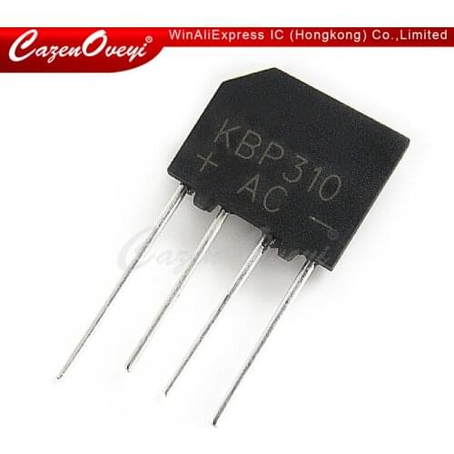 10pcs/lot KBP310 KBL-310 SIP-4 3A 1000V Bridge Rectifier new and original In Stock